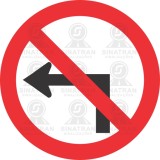    Proibido virar á esquerda  